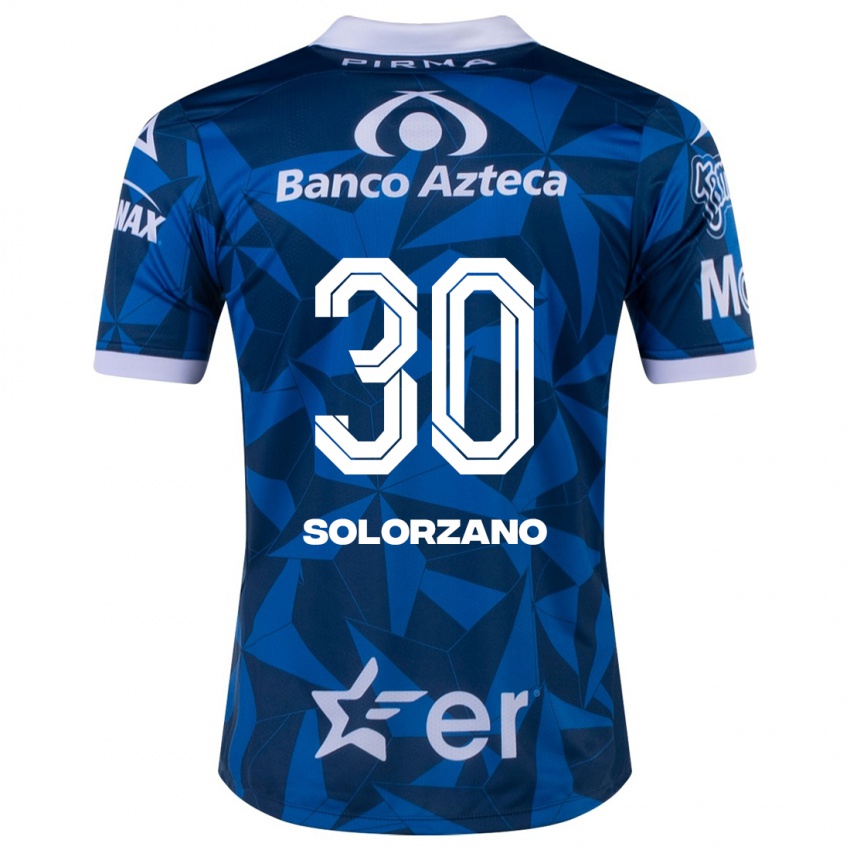Niño Camiseta Aisha Solórzano #30 Azul 2ª Equipación 2023/24 La Camisa México