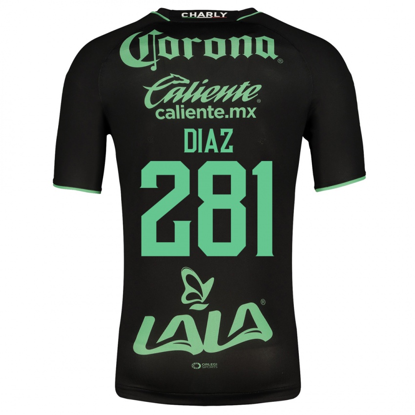 Niño Camiseta Didier Díaz #281 Negro 2ª Equipación 2023/24 La Camisa México
