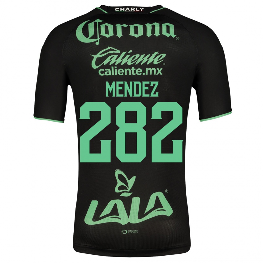 Niño Camiseta José Méndez #282 Negro 2ª Equipación 2023/24 La Camisa México