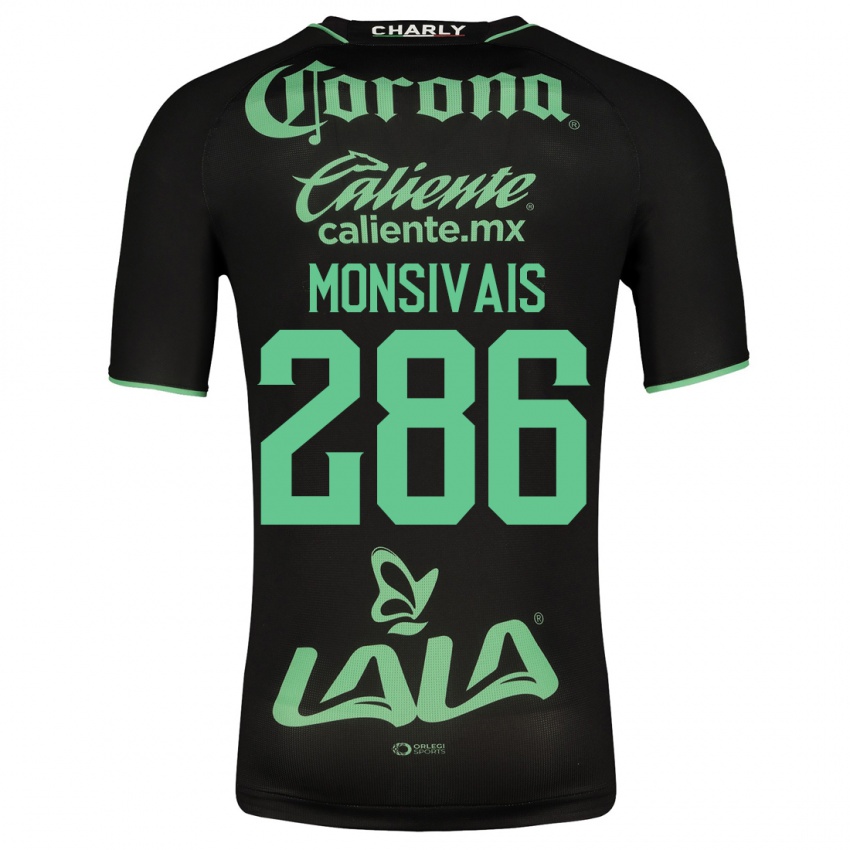 Niño Camiseta Giovani Monsivais #286 Negro 2ª Equipación 2023/24 La Camisa México