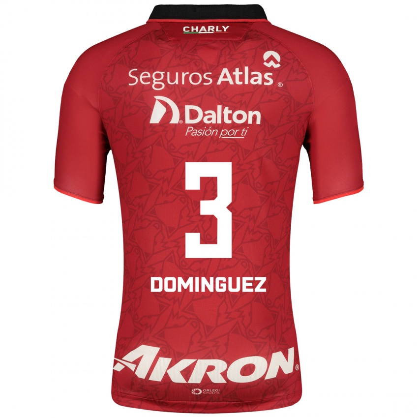 Niño Camiseta Idekel Domínguez #3 Rojo 2ª Equipación 2023/24 La Camisa México