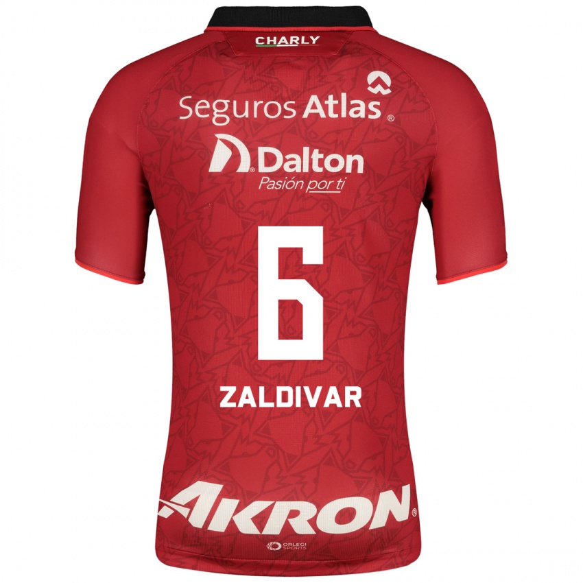 Niño Camiseta Édgar Zaldívar #6 Rojo 2ª Equipación 2023/24 La Camisa México