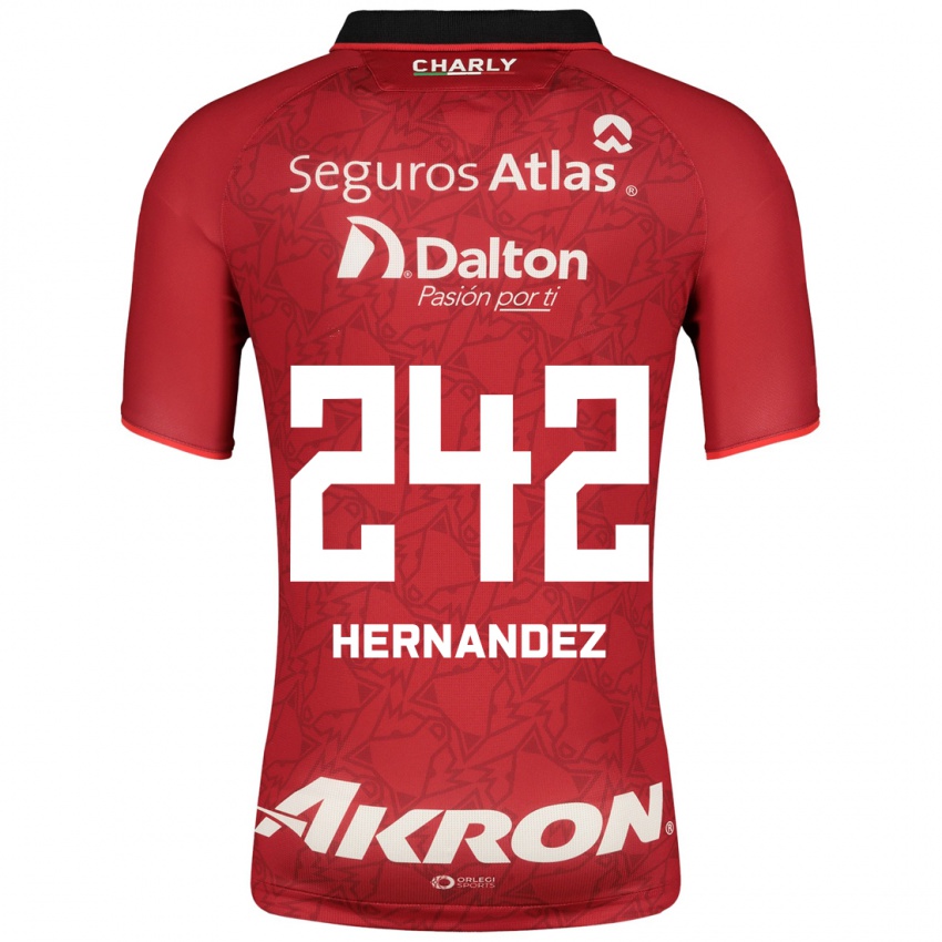 Niño Camiseta Miguel Hernández #242 Rojo 2ª Equipación 2023/24 La Camisa México