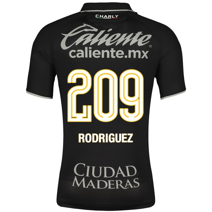 Niño Camiseta Víctor Rodríguez #209 Negro 2ª Equipación 2023/24 La Camisa México