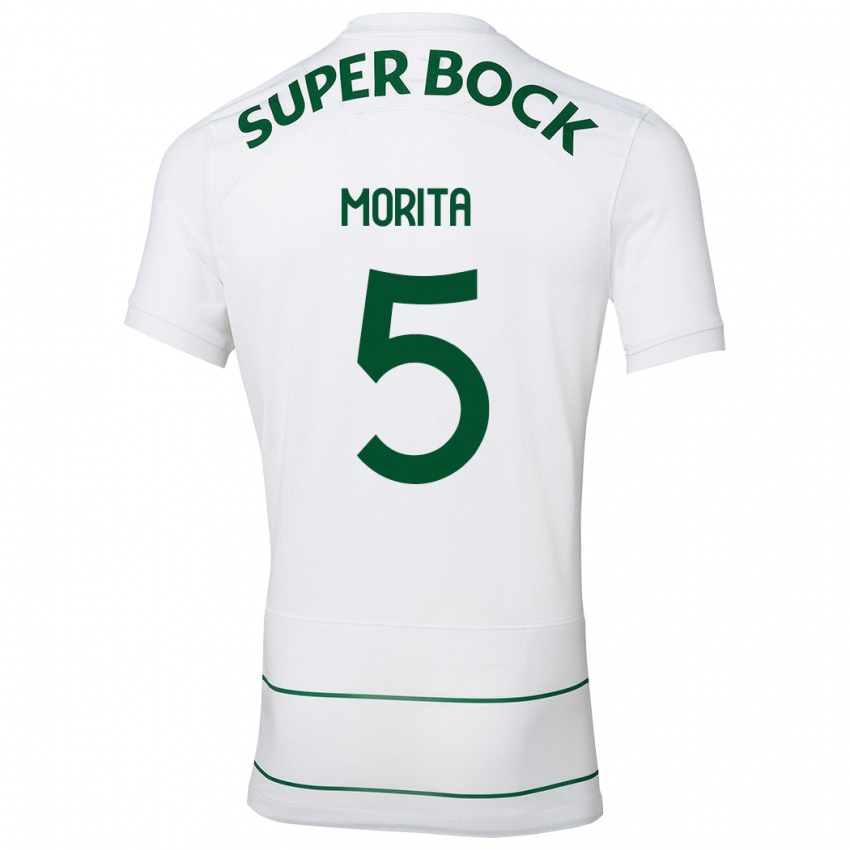 Niño Camiseta Hidemasa Morita #5 Blanco 2ª Equipación 2023/24 La Camisa México