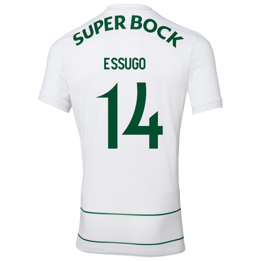 Niño Camiseta Dário Essugo #14 Blanco 2ª Equipación 2023/24 La Camisa México