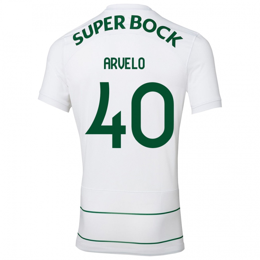 Niño Camiseta Adam Arvelo #40 Blanco 2ª Equipación 2023/24 La Camisa México