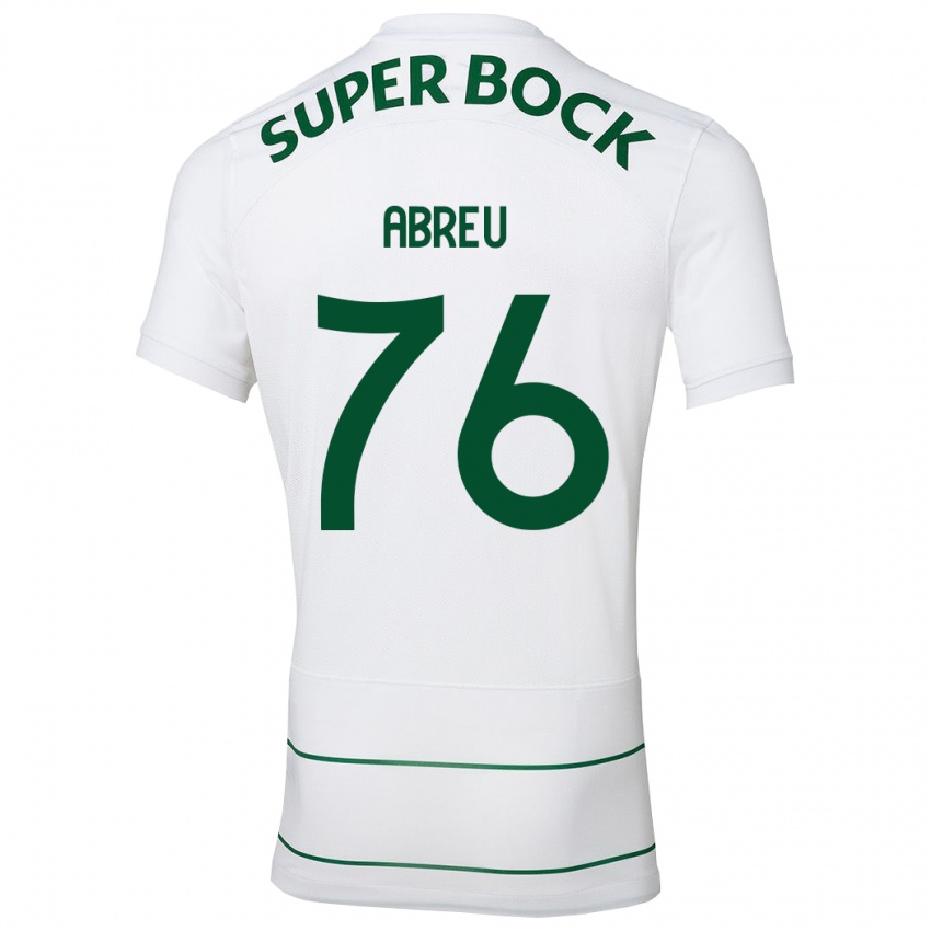 Niño Camiseta Diogo Abreu #76 Blanco 2ª Equipación 2023/24 La Camisa México