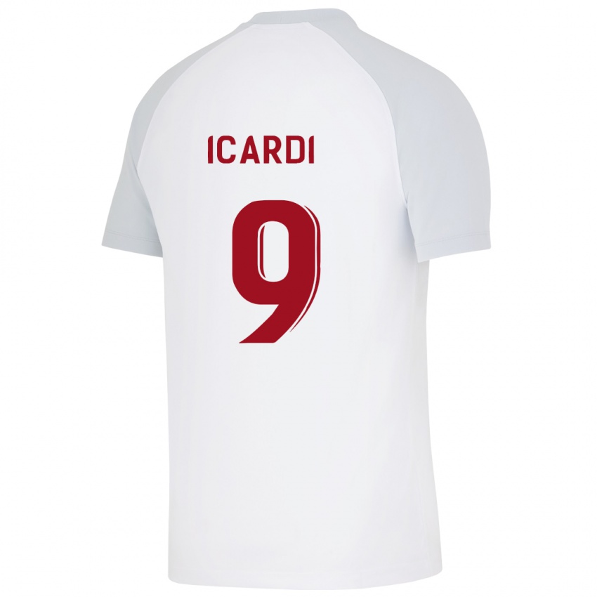 Niño Camiseta Mauro Icardi #9 Blanco 2ª Equipación 2023/24 La Camisa México