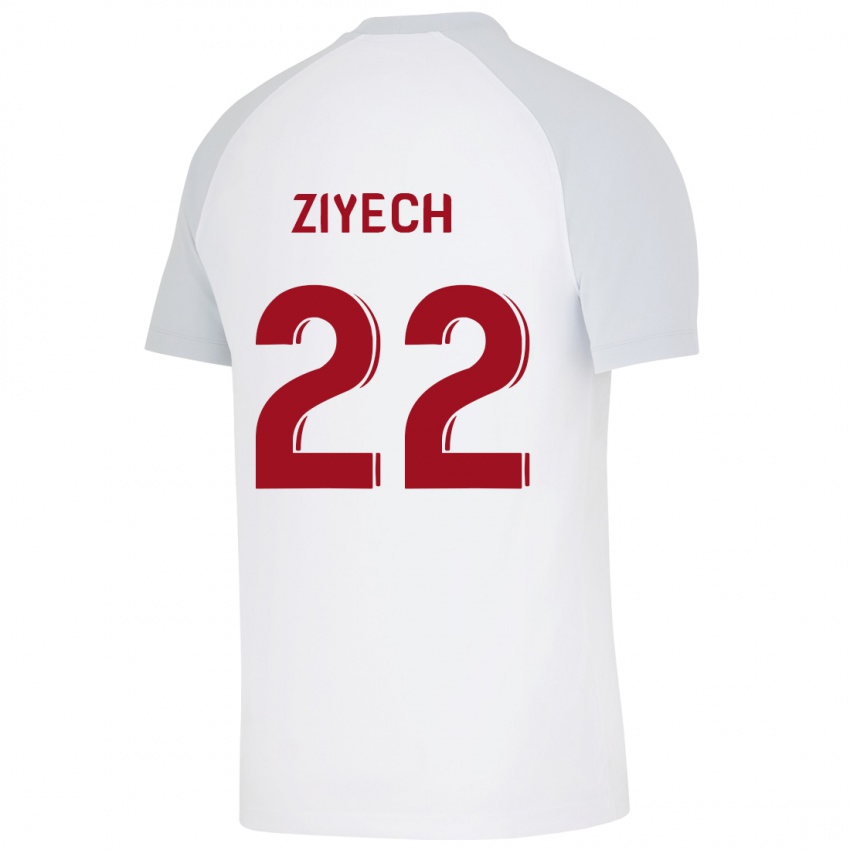 Niño Camiseta Hakim Ziyech #22 Blanco 2ª Equipación 2023/24 La Camisa México