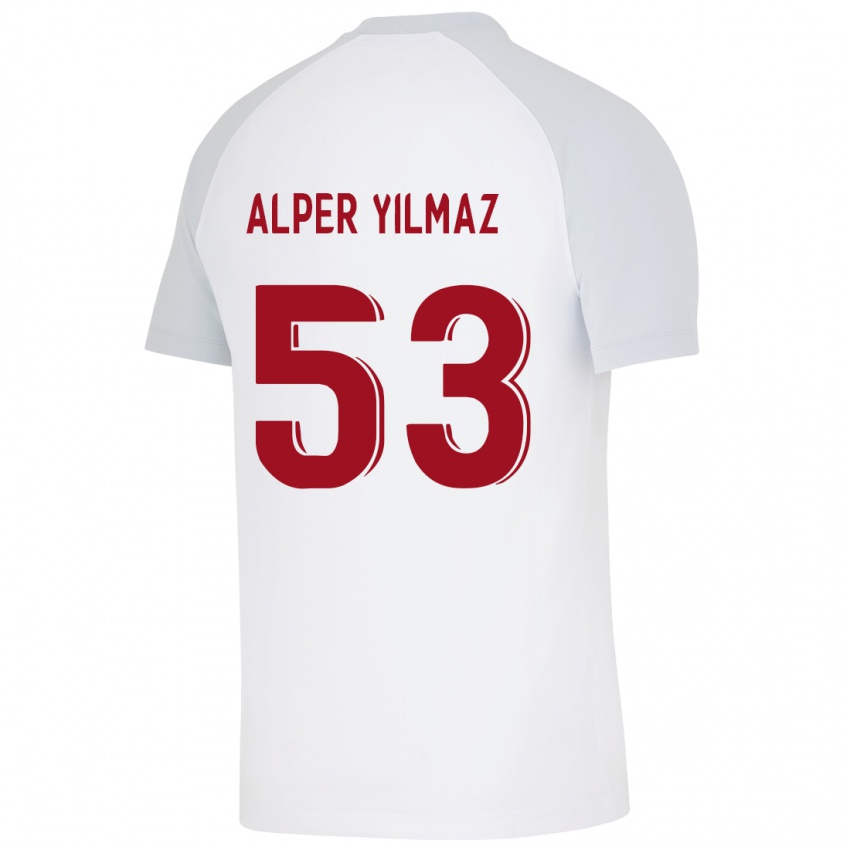 Niño Camiseta Barış Alper Yılmaz #53 Blanco 2ª Equipación 2023/24 La Camisa México