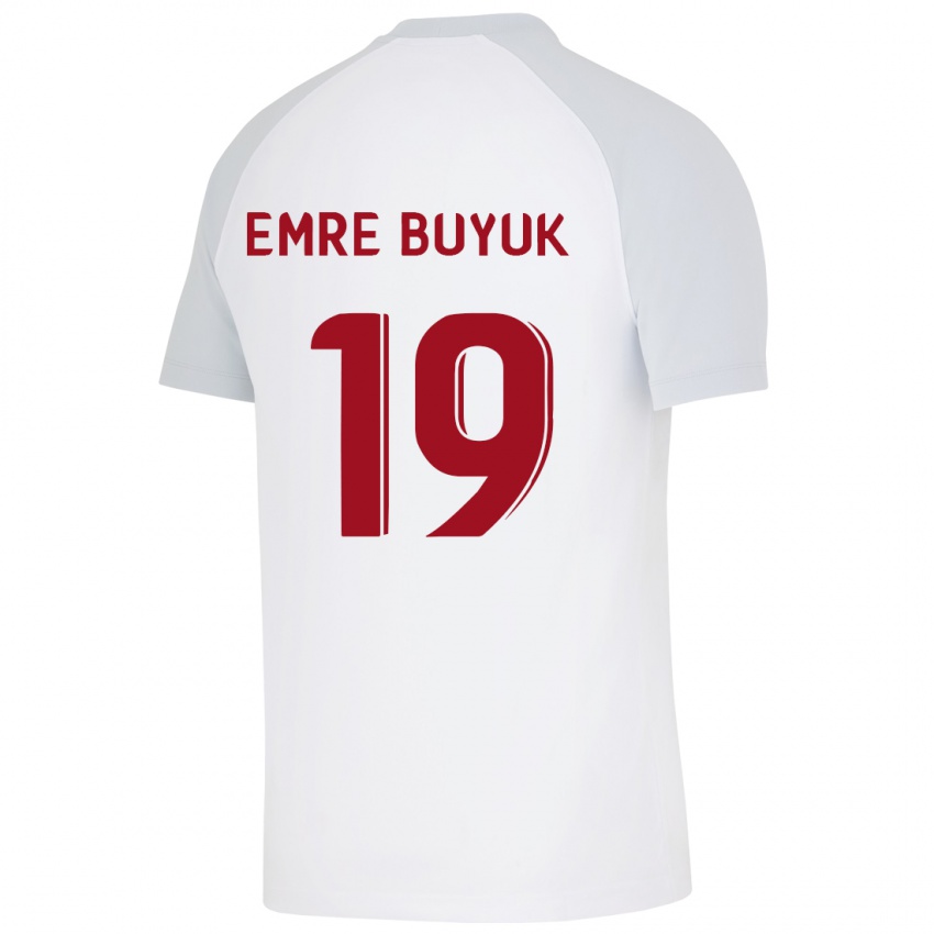 Niño Camiseta Enes Emre Büyük #19 Blanco 2ª Equipación 2023/24 La Camisa México