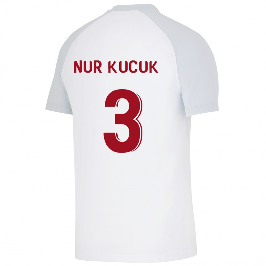 Niño Camiseta Rabia Nur Küçük #3 Blanco 2ª Equipación 2023/24 La Camisa México