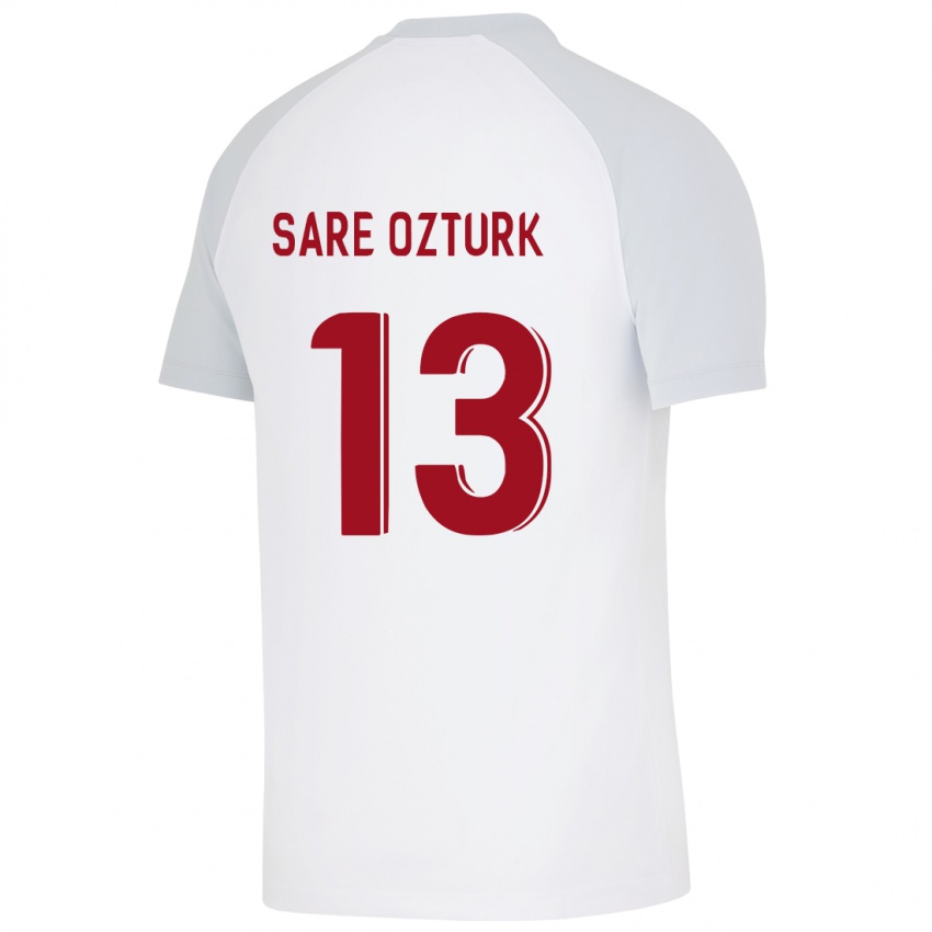 Niño Camiseta Fatma Sare Öztürk #13 Blanco 2ª Equipación 2023/24 La Camisa México