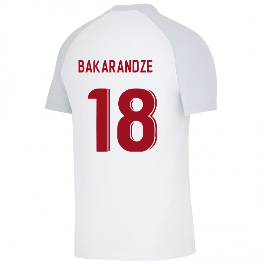 Niño Camiseta Kristina Bakarandze #18 Blanco 2ª Equipación 2023/24 La Camisa México