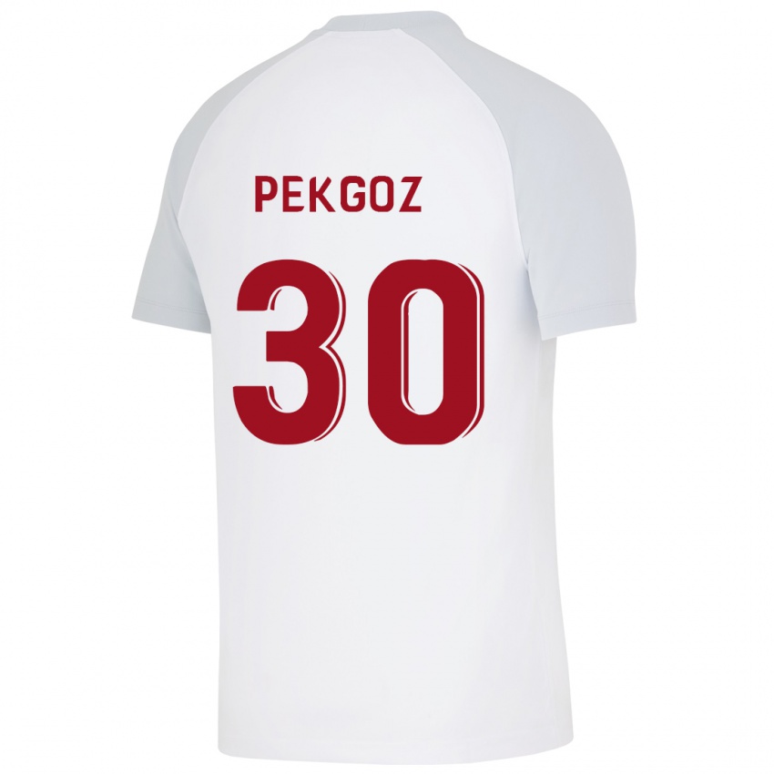 Niño Camiseta Berra Pekgöz #30 Blanco 2ª Equipación 2023/24 La Camisa México