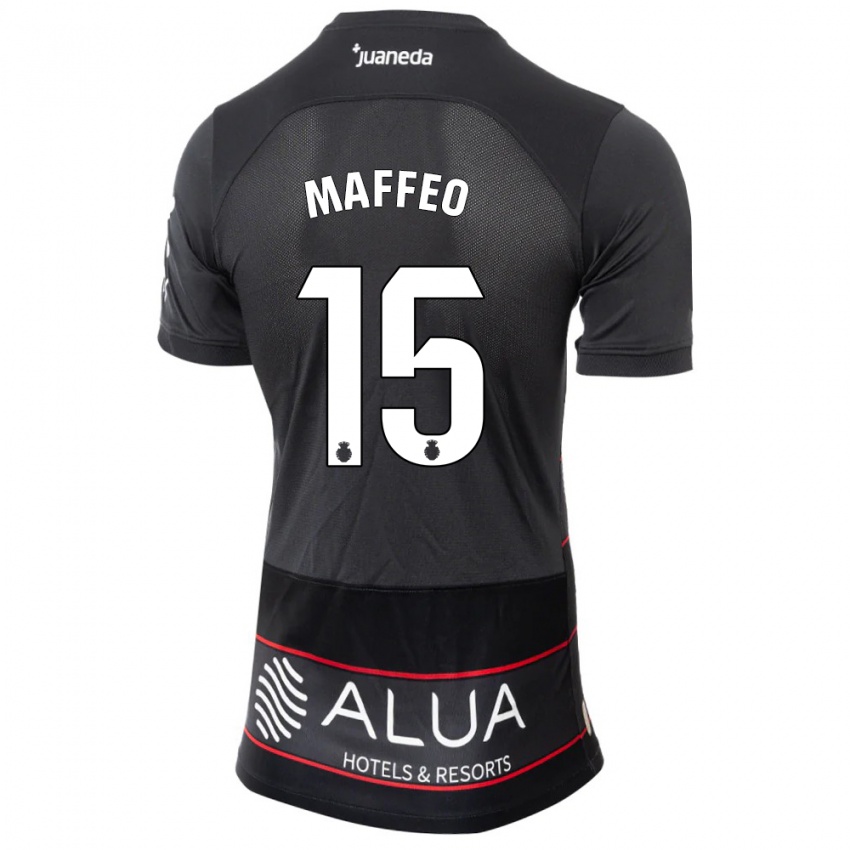 Niño Camiseta Pablo Maffeo #15 Negro 2ª Equipación 2023/24 La Camisa México