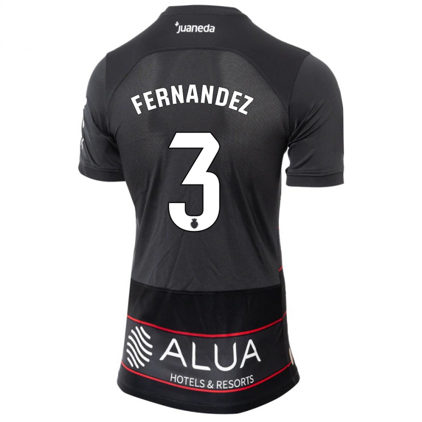 Niño Camiseta Marcos Fernández #3 Negro 2ª Equipación 2023/24 La Camisa México