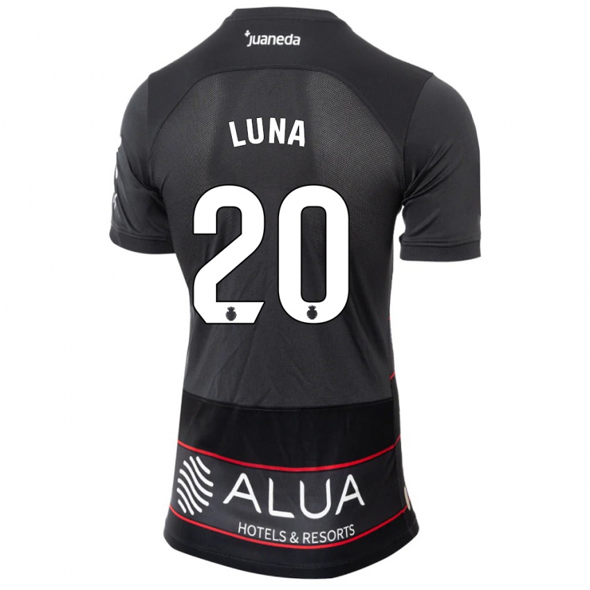 Niño Camiseta Daniel Luna #20 Negro 2ª Equipación 2023/24 La Camisa México