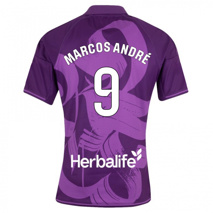 Niño Camiseta Marcos André #9 Violeta 2ª Equipación 2023/24 La Camisa México