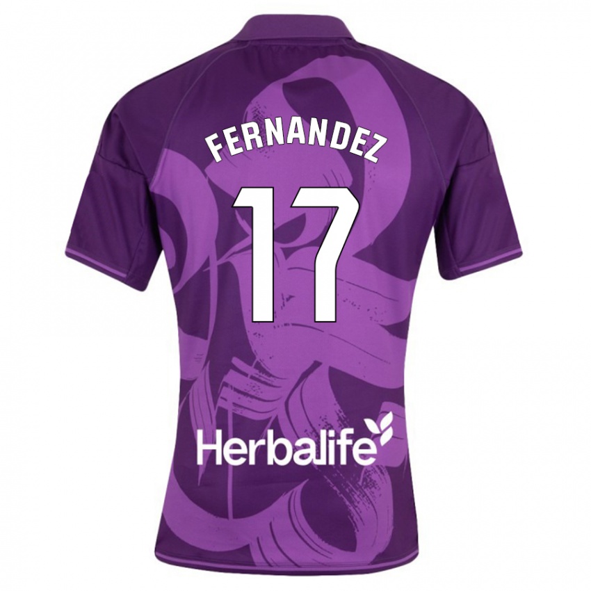 Niño Camiseta Dani Fernández #17 Violeta 2ª Equipación 2023/24 La Camisa México