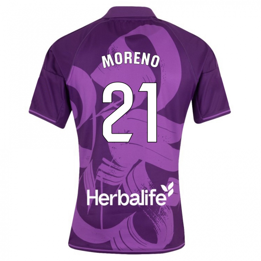 Niño Camiseta Xavi Moreno #21 Violeta 2ª Equipación 2023/24 La Camisa México