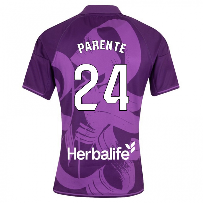 Niño Camiseta Iago Parente #24 Violeta 2ª Equipación 2023/24 La Camisa México