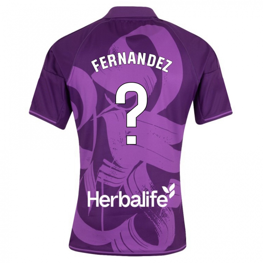 Niño Camiseta Samu Fernández #0 Violeta 2ª Equipación 2023/24 La Camisa México