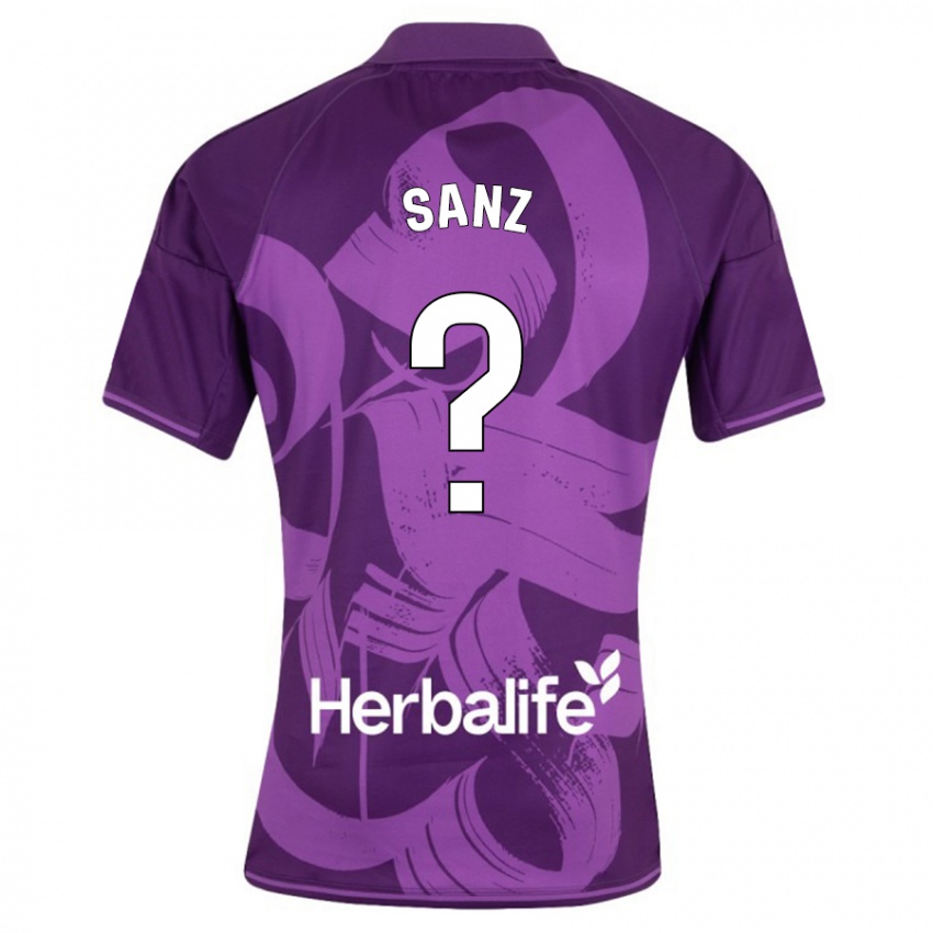 Niño Camiseta David Sanz #0 Violeta 2ª Equipación 2023/24 La Camisa México