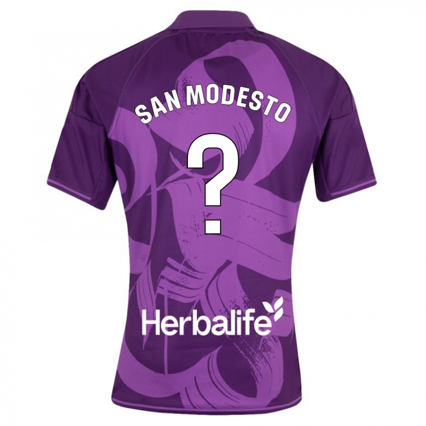 Niño Camiseta Hugo San Modesto #0 Violeta 2ª Equipación 2023/24 La Camisa México