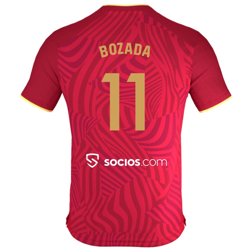 Niño Camiseta José Antonio Bozada #11 Rojo 2ª Equipación 2023/24 La Camisa México