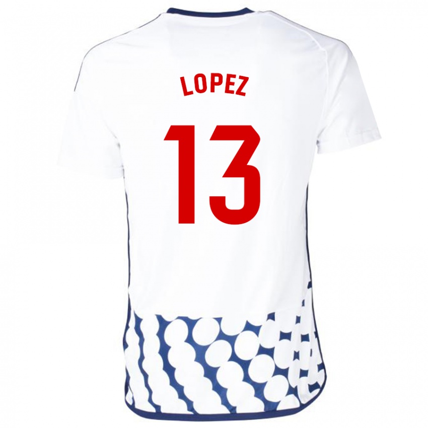 Niño Camiseta Luis López #13 Blanco 2ª Equipación 2023/24 La Camisa México