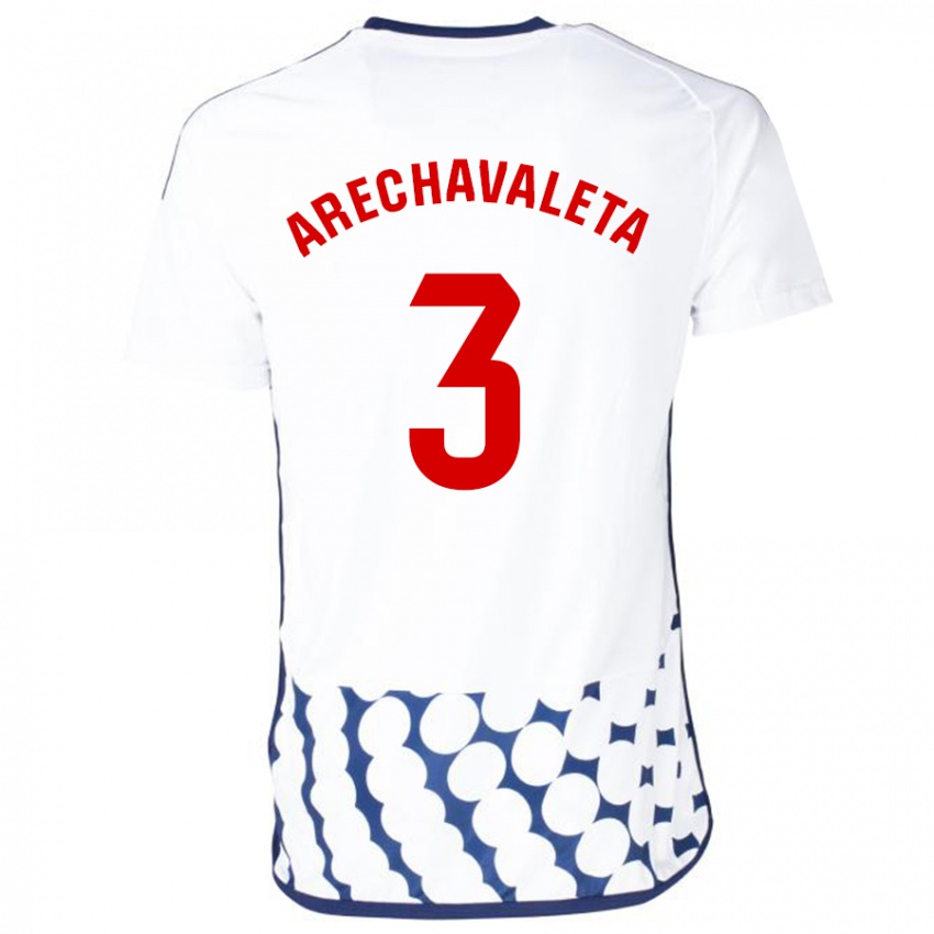 Niño Camiseta Jorge Arechavaleta #3 Blanco 2ª Equipación 2023/24 La Camisa México