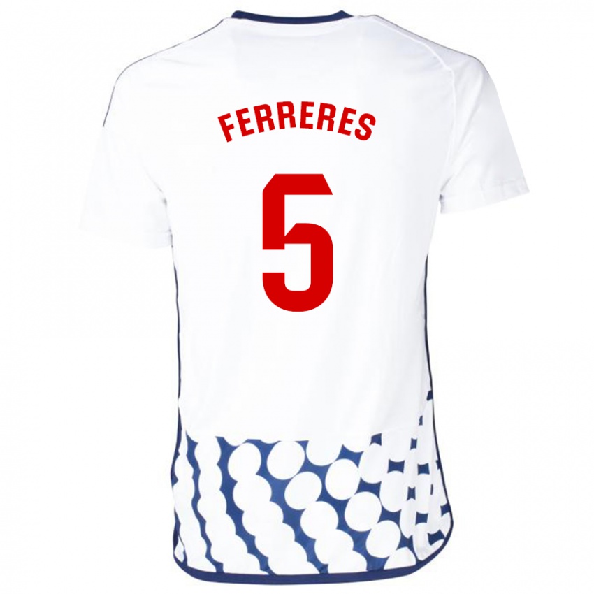 Niño Camiseta Manolo Ferreres #5 Blanco 2ª Equipación 2023/24 La Camisa México