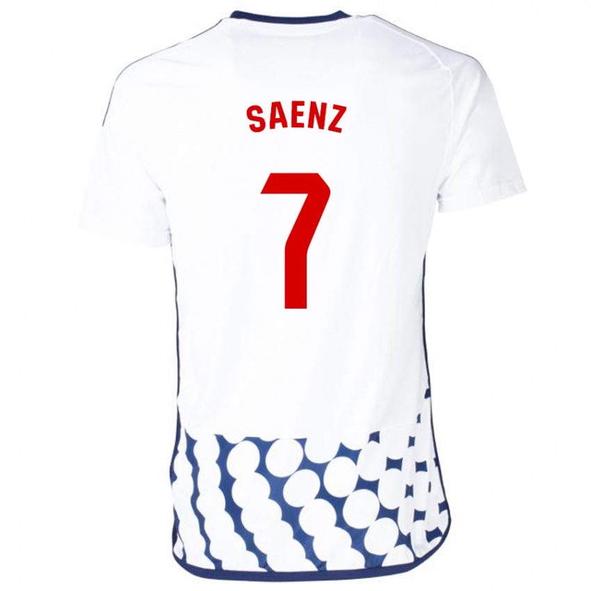 Niño Camiseta Raúl Sáenz #7 Blanco 2ª Equipación 2023/24 La Camisa México