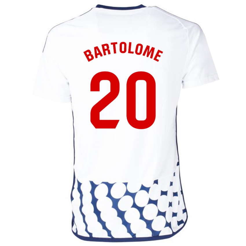 Niño Camiseta Diego Bartolomé #20 Blanco 2ª Equipación 2023/24 La Camisa México