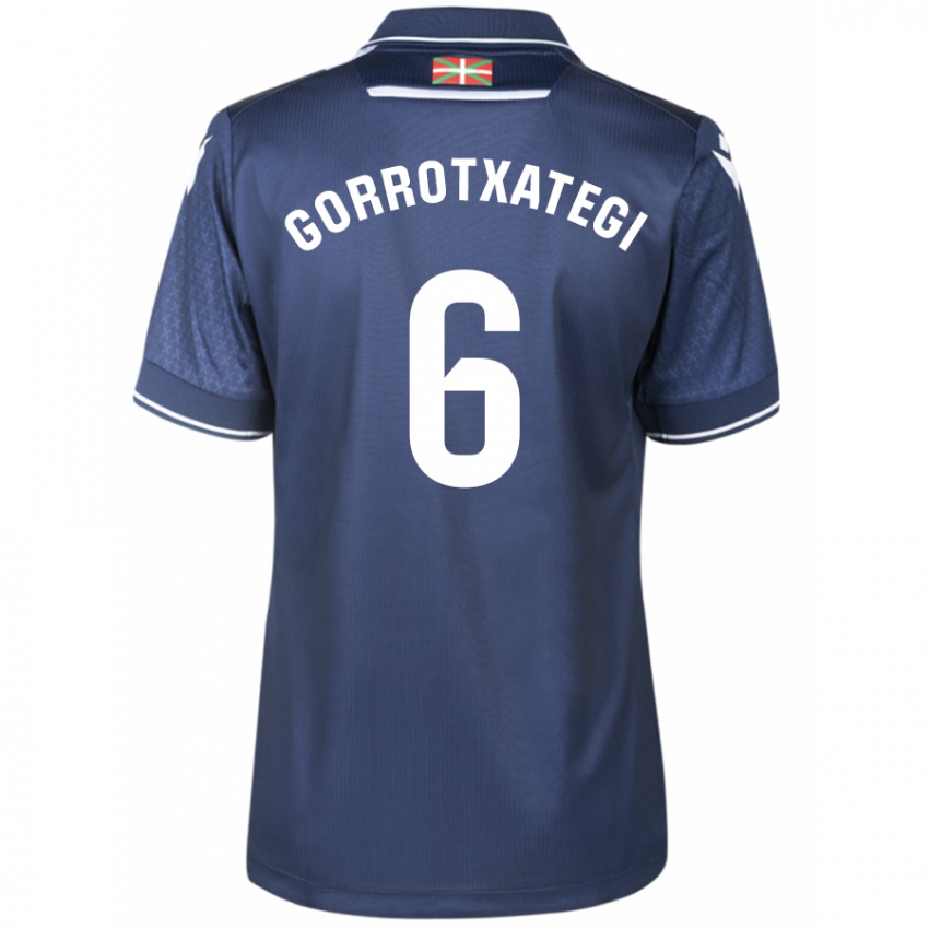 Niño Camiseta Jon Gorrotxategi #6 Armada 2ª Equipación 2023/24 La Camisa México