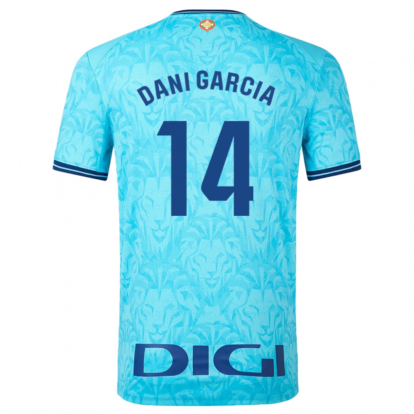 Niño Camiseta Dani García #14 Cielo Azul 2ª Equipación 2023/24 La Camisa México