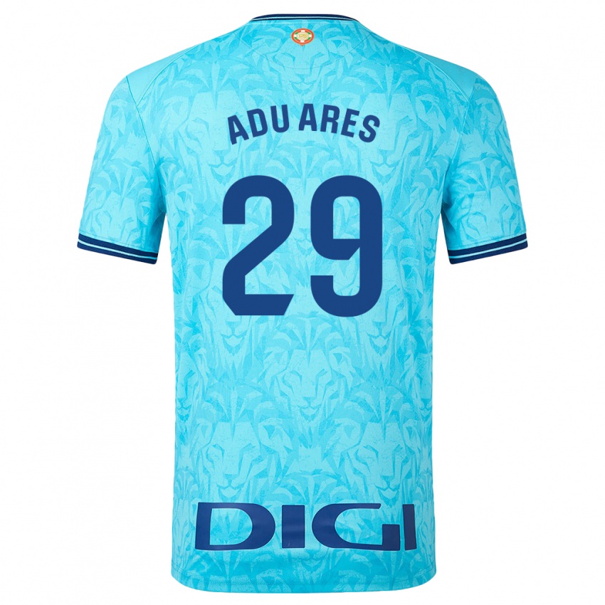 Niño Camiseta Adu Ares #29 Cielo Azul 2ª Equipación 2023/24 La Camisa México