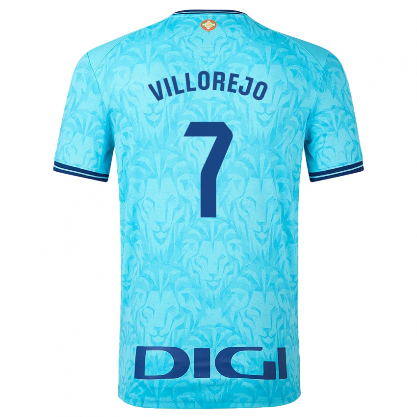 Niño Camiseta Ardaitz Villorejo #7 Cielo Azul 2ª Equipación 2023/24 La Camisa México