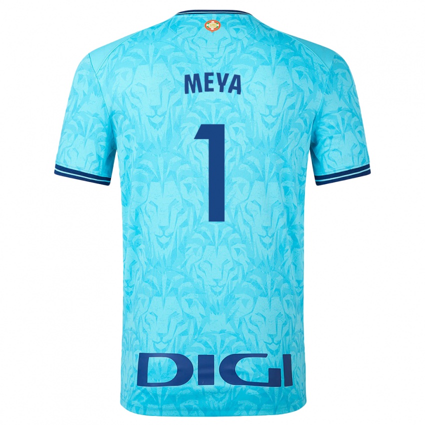 Niño Camiseta Aina Meya Bellot #1 Cielo Azul 2ª Equipación 2023/24 La Camisa México