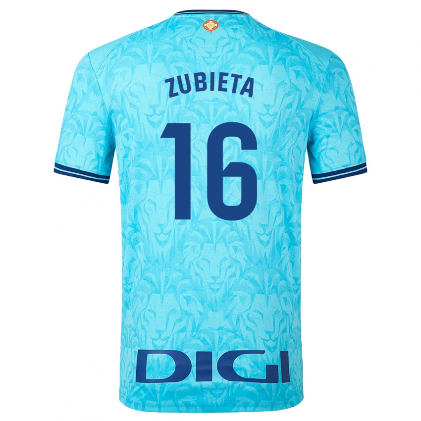 Niño Camiseta Maite Zubieta Arambarri #16 Cielo Azul 2ª Equipación 2023/24 La Camisa México