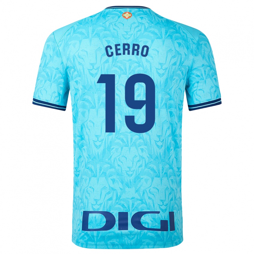 Niño Camiseta Mariana Cerro Galán #19 Cielo Azul 2ª Equipación 2023/24 La Camisa México