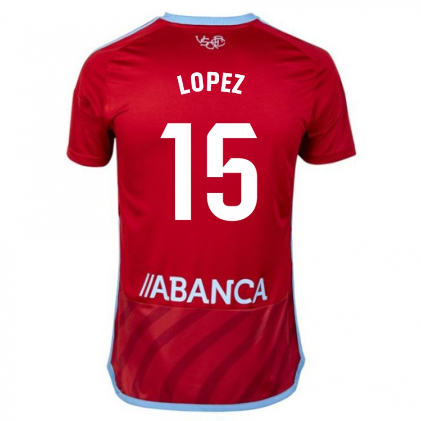 Niño Camiseta Fer López #15 Rojo 2ª Equipación 2023/24 La Camisa México