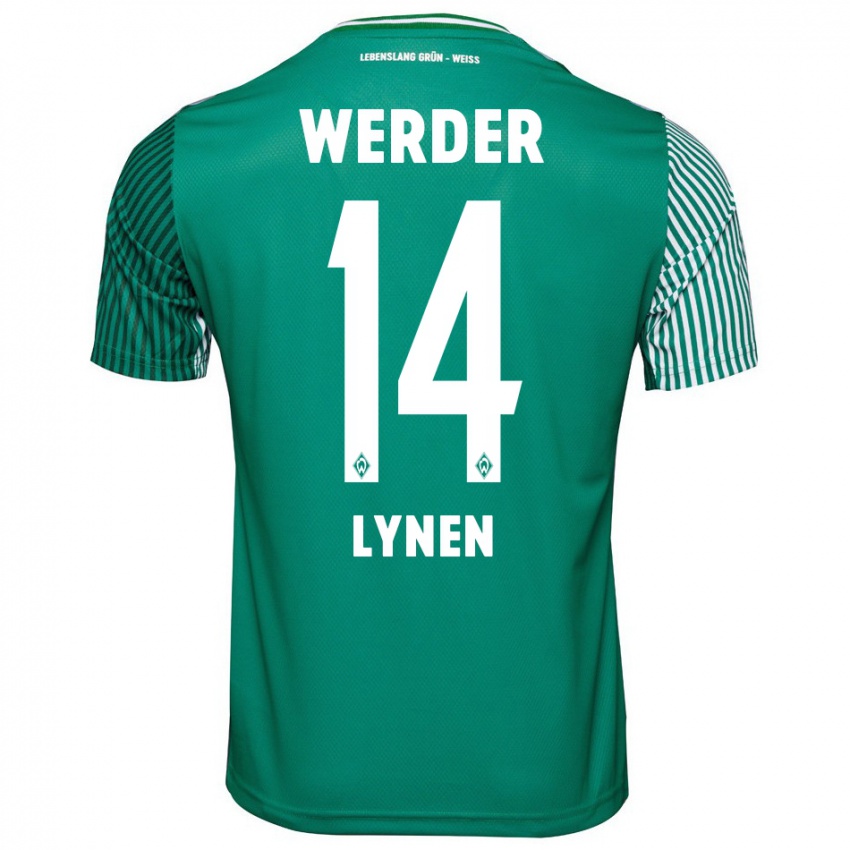 Hombre Camiseta Senne Lynen #14 Verde 1ª Equipación 2023/24 La Camisa México