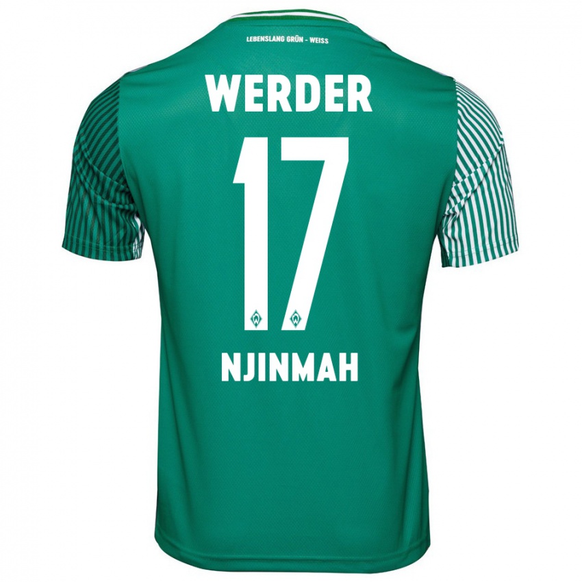 Hombre Camiseta Justin Njinmah #17 Verde 1ª Equipación 2023/24 La Camisa México