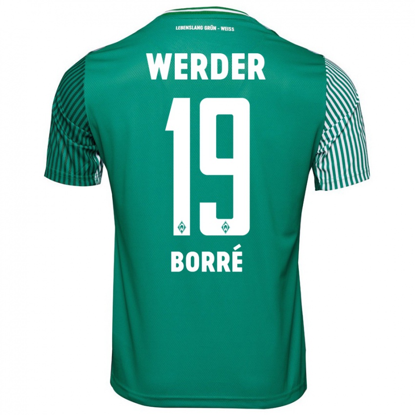 Hombre Camiseta Rafael Borre #19 Verde 1ª Equipación 2023/24 La Camisa México