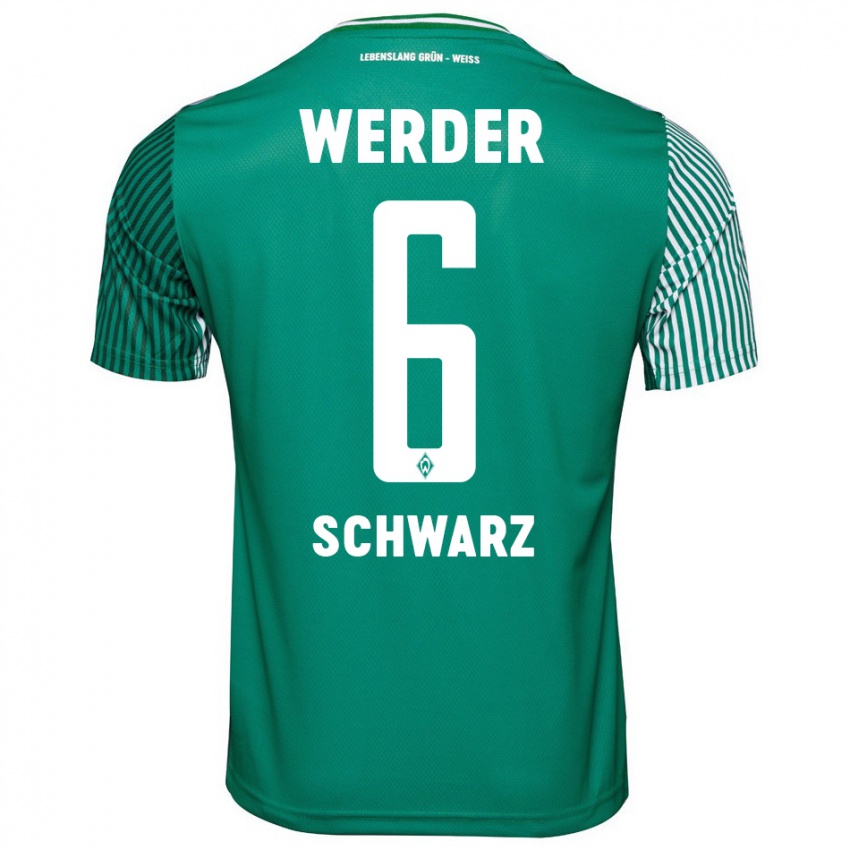 Hombre Camiseta Ricardo-Felipe Schwarz #6 Verde 1ª Equipación 2023/24 La Camisa México