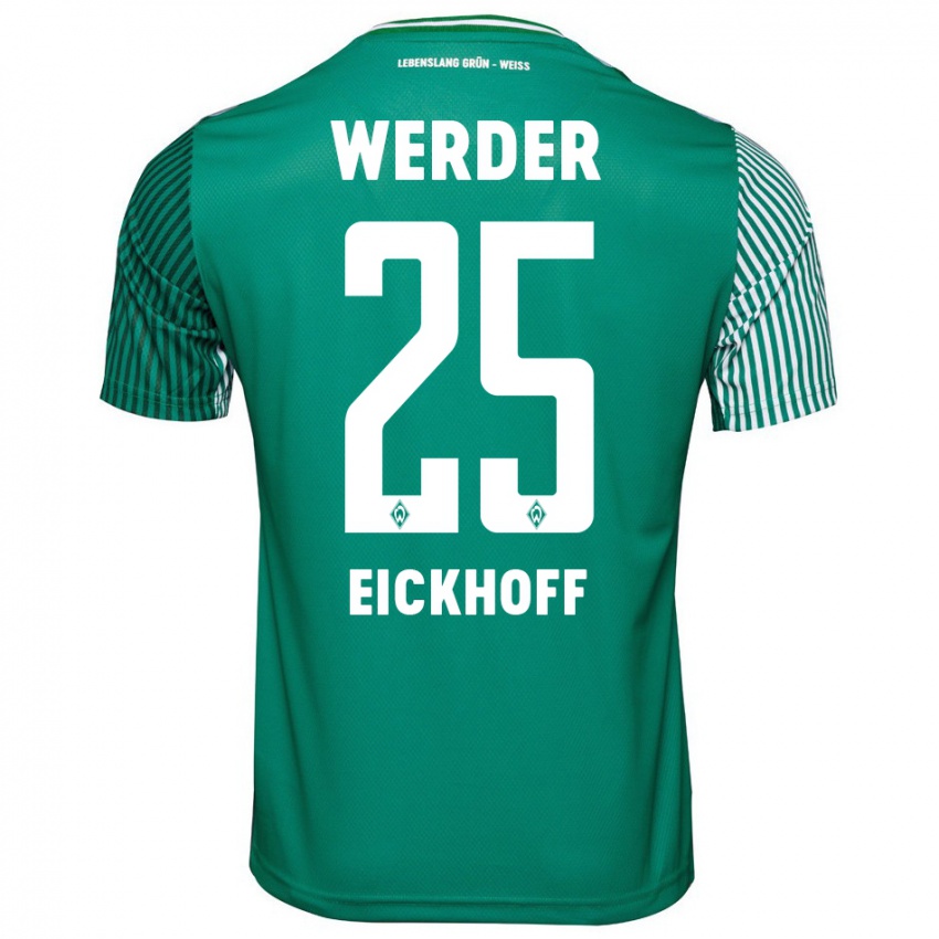 Hombre Camiseta Mika Eickhoff #25 Verde 1ª Equipación 2023/24 La Camisa México