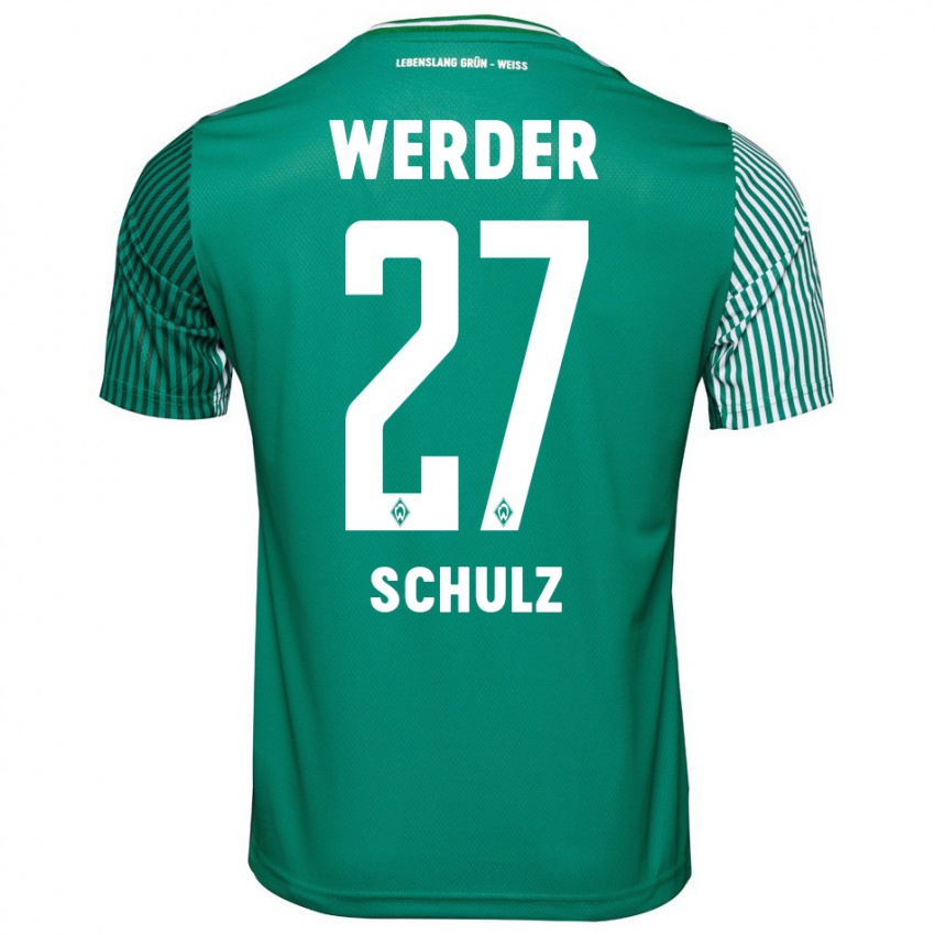 Hombre Camiseta Ole Schulz #27 Verde 1ª Equipación 2023/24 La Camisa México